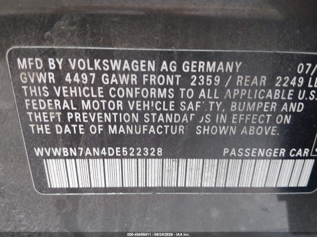2013 Volkswagen CC 2.0T SPORT 照片 9