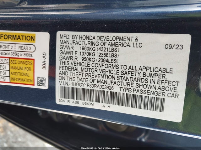 صورة 9 لـ 2024 Honda ACCORD EX