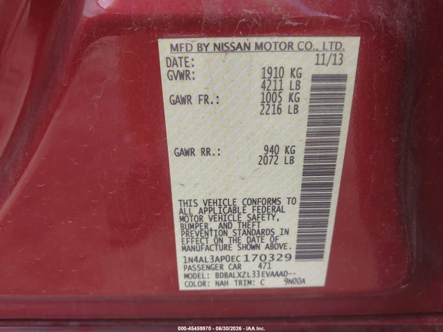 صورة 9 لـ 2014 Nissan ALTIMA 2.5 SL