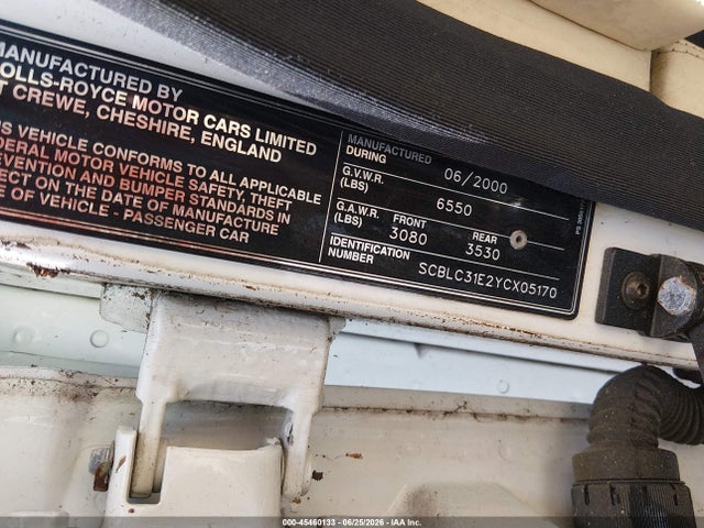 2000 Bentley ARNAGE photo 9