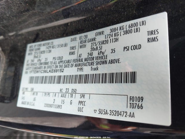 2020 FORD F-150 XL 照片 9