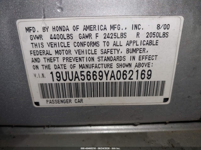 2000 Acura TL 3.2 照片 9