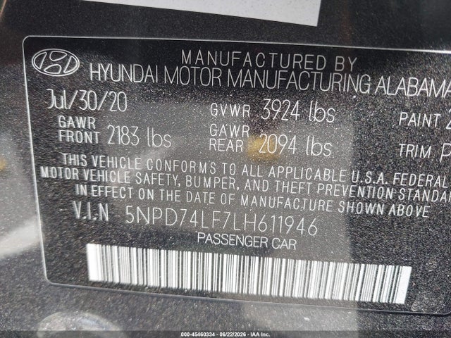 صورة 9 لـ 2020 Hyundai ELANTRA SE