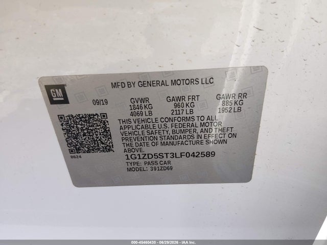 2020 Chevrolet MALIBU FWD LT 照片 9