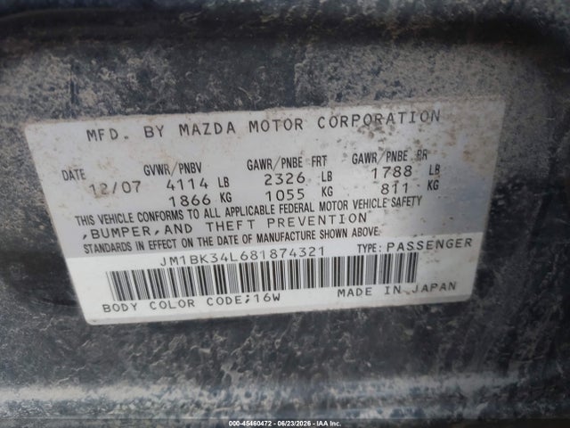 2008 Mazda MAZDASPEED3 GRAND TOURING — фото 9