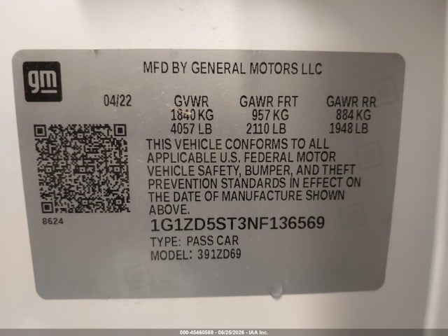 صورة 9 لـ 2022 Chevrolet MALIBU FWD LT