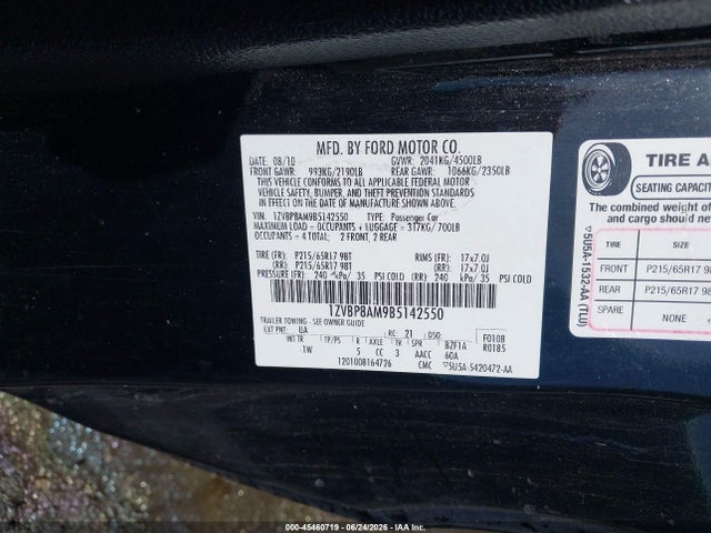 2011 FORD MUSTANG V6/V6 PREMIUM 照片 9