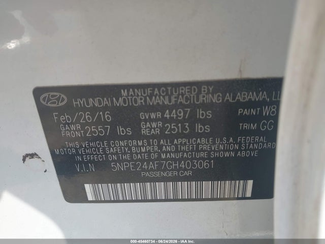 صورة 9 لـ 2016 Hyundai SONATA