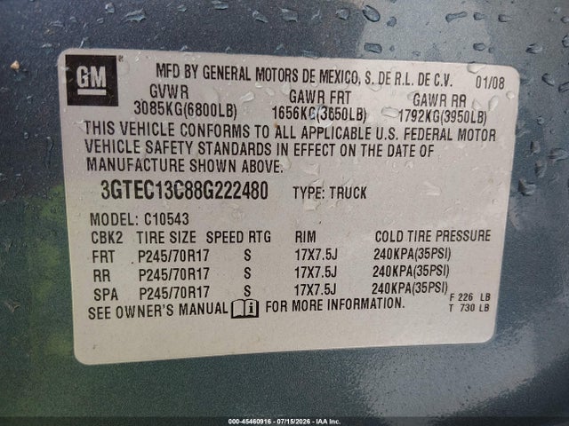 صورة 9 لـ 2008 GMC SIERRA 1500 SL