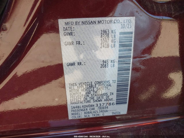 صورة 9 لـ 2024 Nissan ALTIMA SV FWD