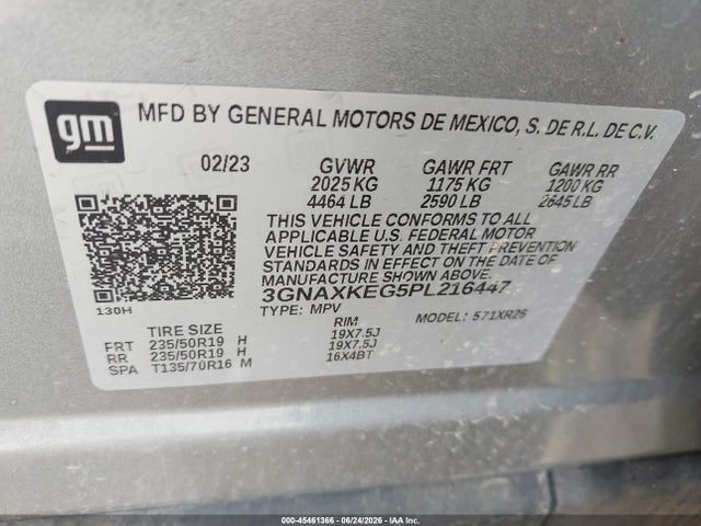 2023 CHEVROLET EQUINOX FWD LT 9