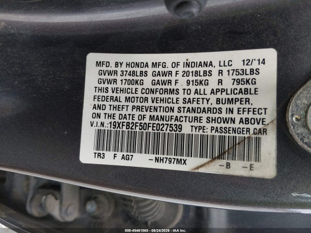 صورة 9 لـ 2015 Honda CIVIC LX