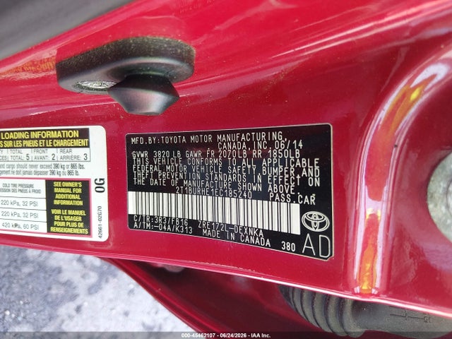 2014 Toyota COROLLA LE 照片 9