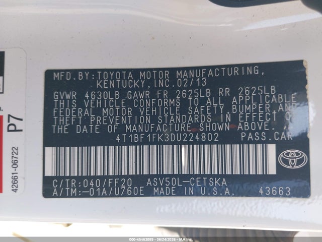 2013 Toyota CAMRY SE photo 9