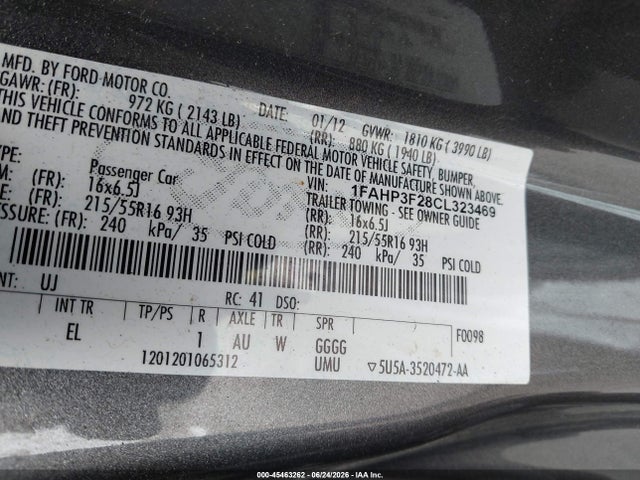2012 FORD FOCUS SE — фото 9