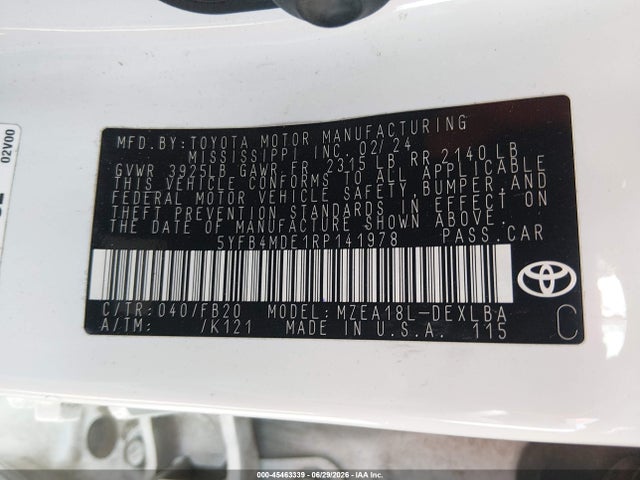 2024 Toyota COROLLA LE 照片 9