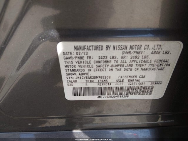 2013 Infiniti G37X 照片 9