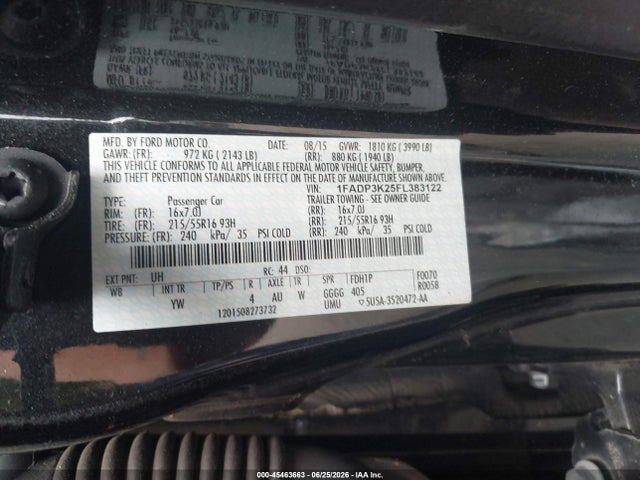 صورة 9 لـ 2015 FORD FOCUS SE