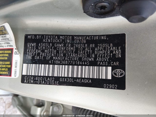 2007 Toyota AVALON XLS photo 9