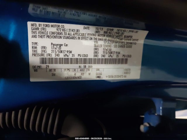 2014 FORD FOCUS SE 照片 9