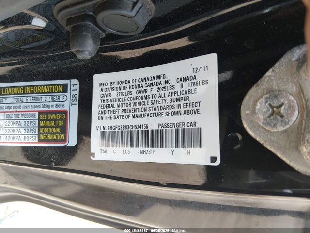 صورة 9 لـ 2012 Honda CIVIC EX