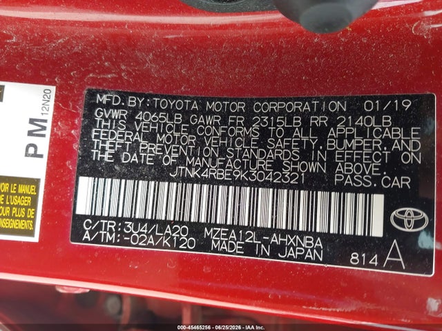 2019 Toyota COROLLA XSE 照片 9