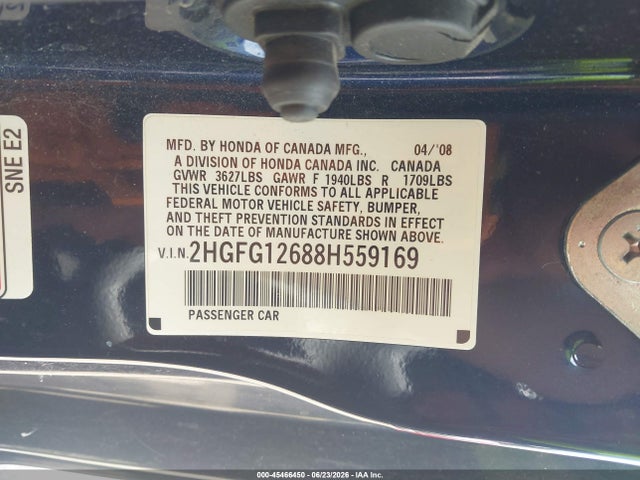 2008 Honda CIVIC LX 照片 9