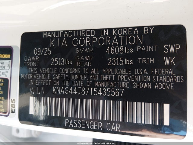 صورة 9 لـ 2026 KIA K5 GT