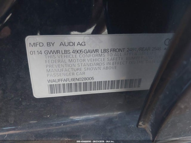 2014 AUDI A4 2.0T PREMIUM — фото 9
