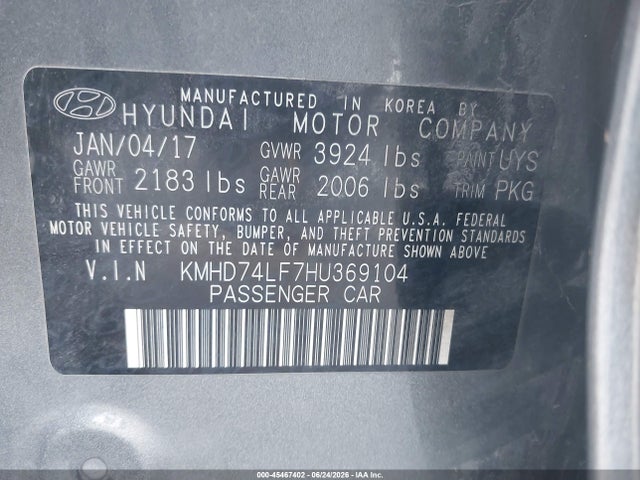 2017 Hyundai ELANTRA SE 照片 9