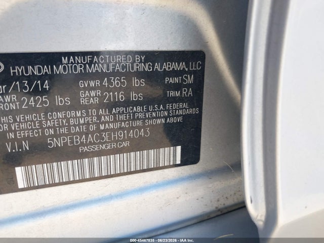 صورة مصغرة 9 لـ 2014 Hyundai SONATA GLS