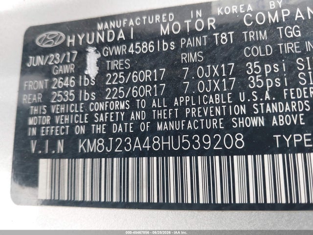 2017 HYUNDAI TUCSON SE 9
