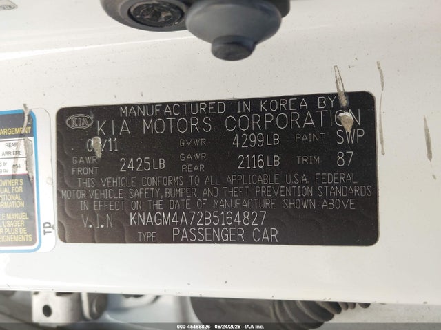 2011 KIA OPTIMA LX 照片 9