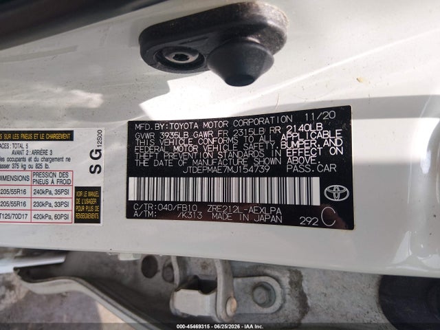 صورة 9 لـ 2021 Toyota COROLLA LE