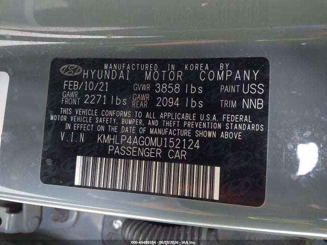 2021 Hyundai ELANTRA LIMITED photo 9