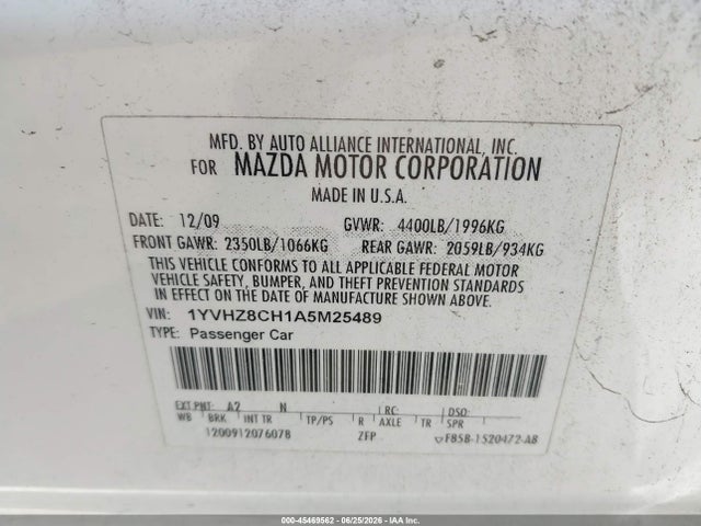 2010 Mazda MAZDA6 I GRAND TOURING 照片 9