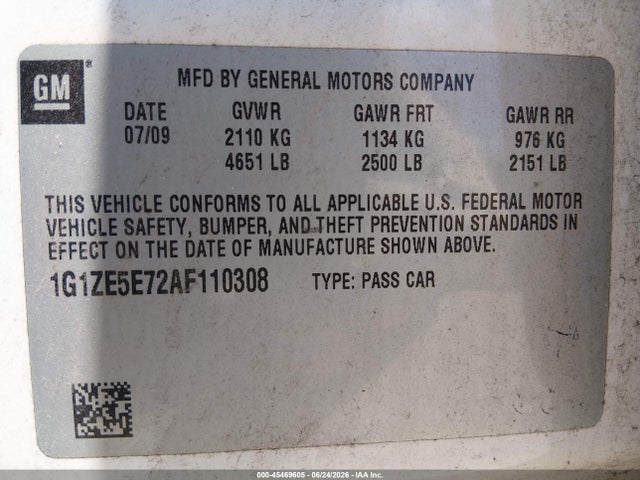 2010 Chevrolet MALIBU LTZ 照片 9