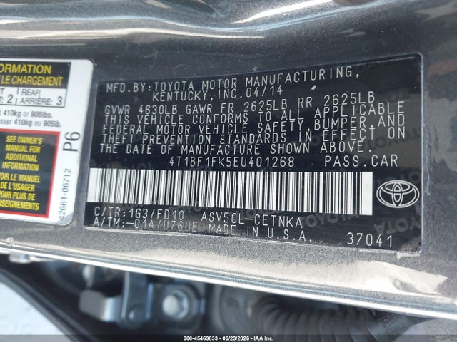 صورة مصغرة 9 لـ 2014 Toyota CAMRY LE