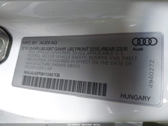 صورة 9 لـ 2017 AUDI A3 PREMIUM