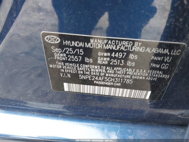 صورة 9 لـ 2016 Hyundai SONATA SE