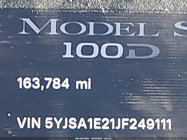 2018 TESLA MODEL S 100D/75D/P100D 7