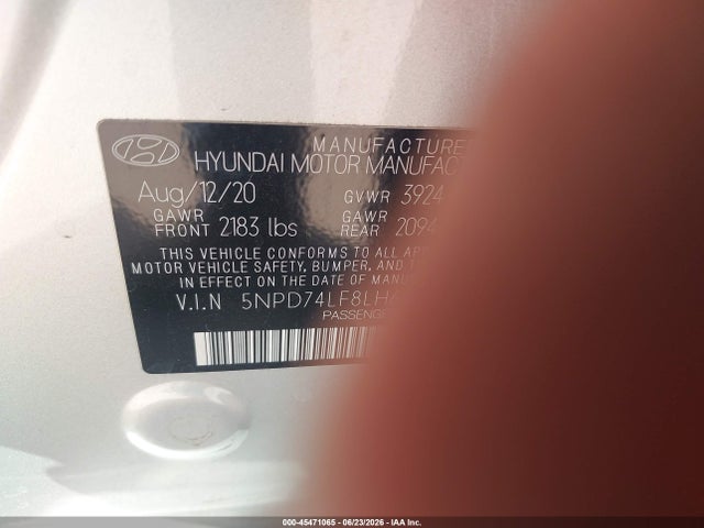 2020 Hyundai ELANTRA SE 照片 9