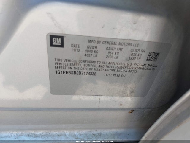2013 Chevrolet CRUZE ECO AUTO photo 9