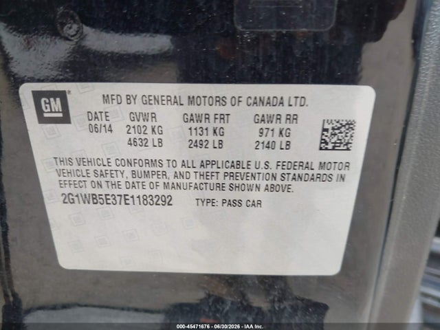 2014 Chevrolet IMPALA LIMITED LT 照片 9