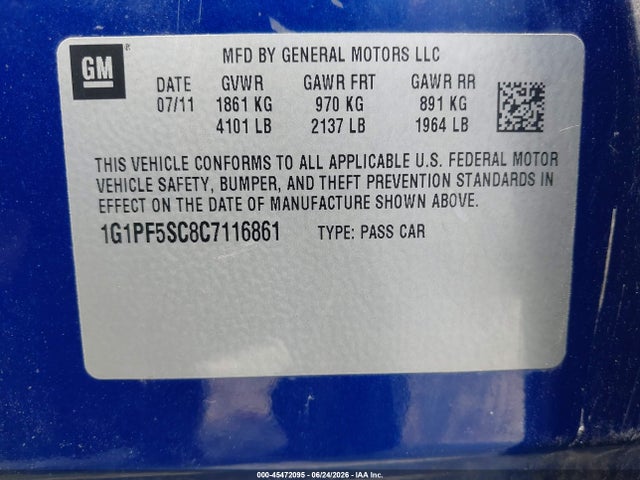 صورة 9 لـ 2012 Chevrolet CRUZE 1LT