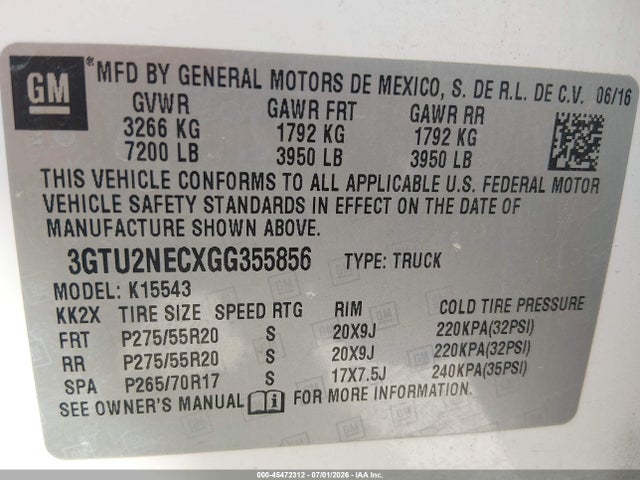 2016 GMC SIERRA 1500 SLT 照片 9