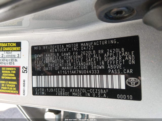 صورة 9 لـ 2022 Toyota CAMRY SE NIGHTSHADE EDITION