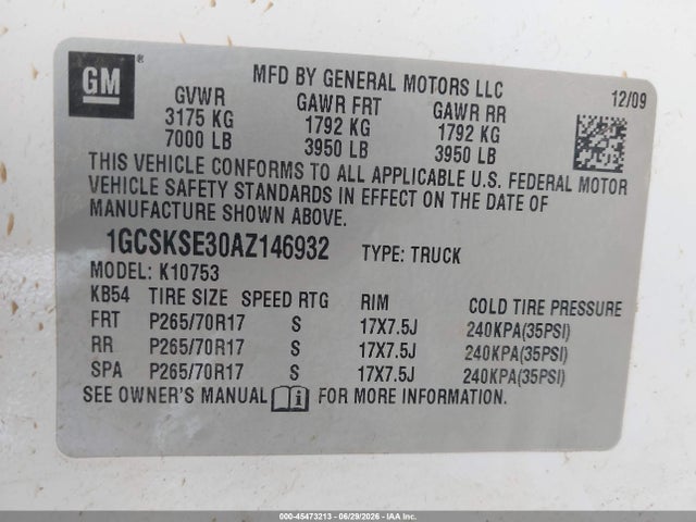 2010 Chevrolet SILVERADO 1500 LT 照片 9