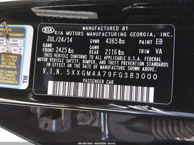 صورة 9 لـ 2015 KIA OPTIMA LX