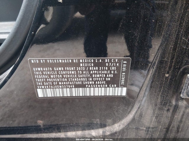2014 Volkswagen JETTA 2.0L S 照片 9
